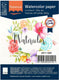 Florence vaessen aquarelpapier - off white a6 300 grams - lichte structuur - 100 vellen