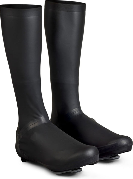 Gripgrab - aquashield high cut wielren racefiets regen overschoenen aero extra hoog - zwart - unisex - maat s (38 39)