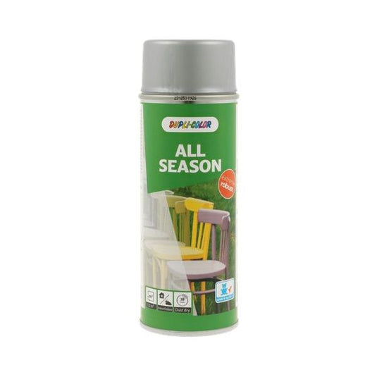 Dupli-color spuitlak ral-9006 - 400 ml all season aluminium, zijdeglans