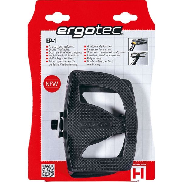 Afbeelding laden in galerijviewer, Pedaalset Ergotec EP-1 anti-slip- zwart
