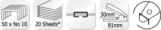 Kangaro k-7306003 nietmachine le-10f rood flat clinch