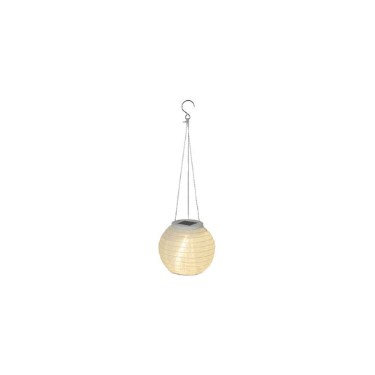 Lumineo solar lantaarn wit nylon ø15xh10cm