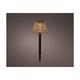 Lumineo solar steeklamp wicker ã˜12xh30cm