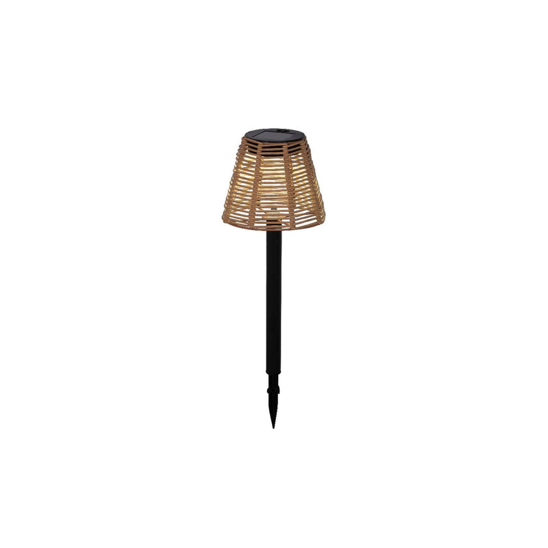 Chargez l'image dans la visionneuse de la galerie, Lumineo solar steeklamp wicker ø12xh30cm
