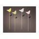 Lumineo solar steeklamp vogel metaal 13,5x7x80cm 4 assorti