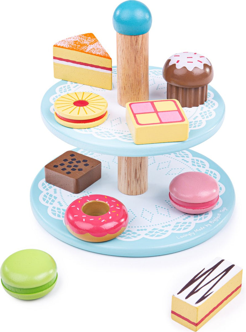 Afbeelding laden in galerijviewer, Bigjigs etagère met cupcakes

