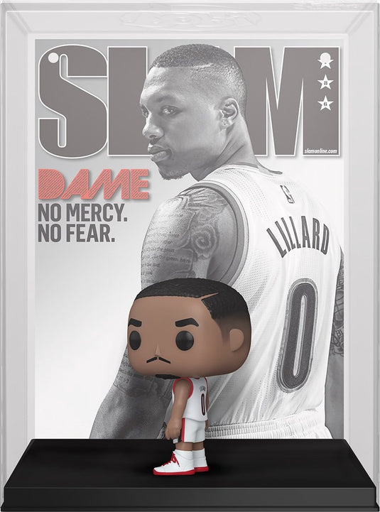 Funko nba - cover pop! basketball damian lillard (slam magazin) 9 cm verzamelfiguur - multicolours