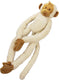 Happy horse hangende aap knuffel 45cm - wit - baby knuffel