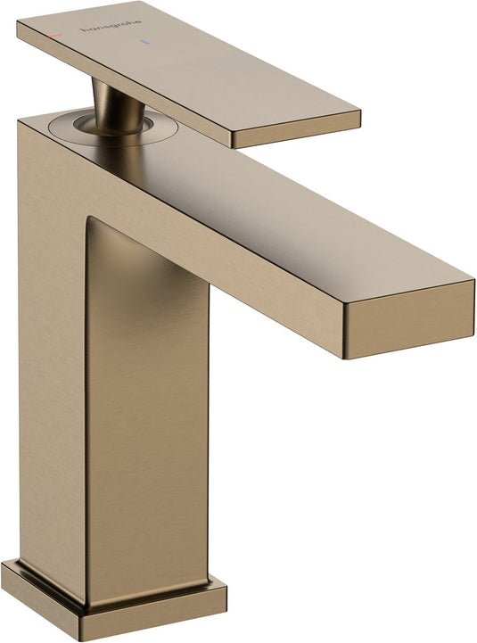 Hansgrohe tecturis e - wastafelkraan - ééngreeps bediening - coolstart energiebesparend - zonder waste - 110mm maat - brushed bronze