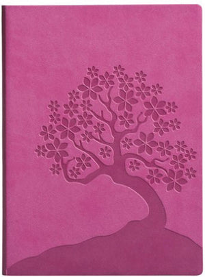 Eccolo notitieboek - essential pink cherry blossom - lijn - ca. 13x18cm - ec-d307l
