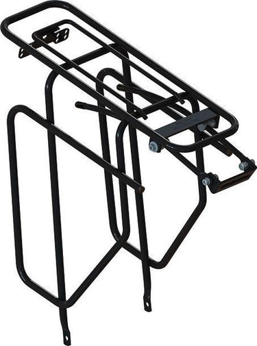 achterdrager met tasafhouders 28 inch staal zwart