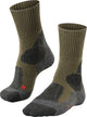 Falke tk1 anti-blaar dik wol functioneel materiaal wandelsokken heren groen - maat 42-43