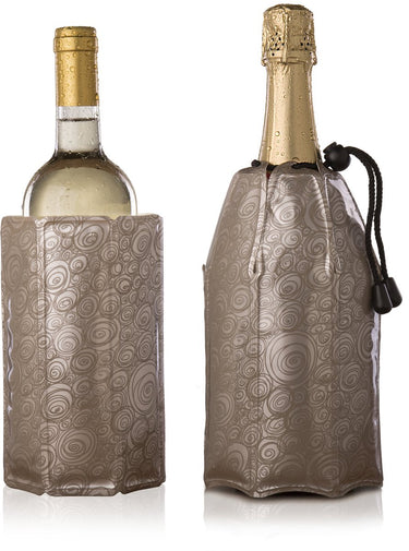 Vacuvin vacu vin active cooler sleeve | wijnkoeler | champagnekoeler | platinum | set van 2
