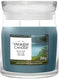 Yankee candle - bayside cedar medium geurkaars - 50 branduren - 2 lonten