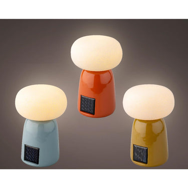 Lumineo solar tafellamp polyresin ã˜12,5x19cm