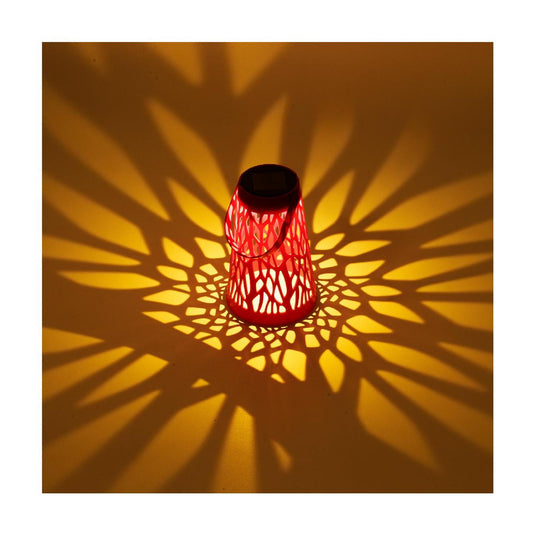 Lumineo solar lantaarn plastic ã˜11,5xh18cm 2 assorti