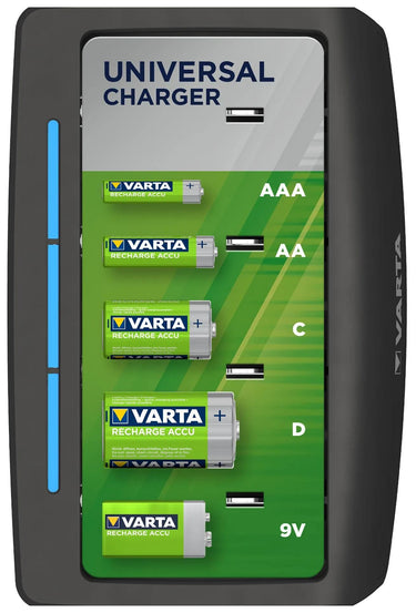 Varta ladegerät lcd universal charger battery charger aa aaa c universal charger