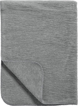 Meyco baby uni ledikant deken - geweven - grey - 100x150cm - 1.0 tog