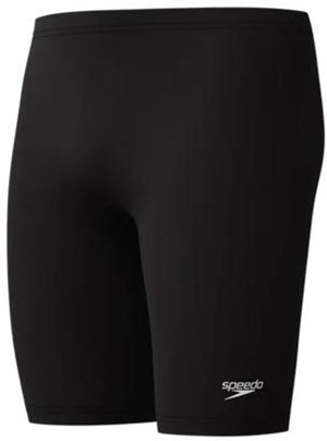 Speedo endurance+ logo jammer heren - strakke zwembroek heren - chloorbestendige zwembroek mannen - kleurvaste sportzwembroek heren - zwart wit - m