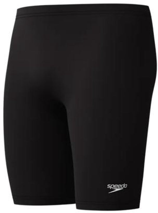 Speedo endurance+ logo jammer heren - strakke zwembroek heren - chloorbestendige zwembroek mannen - kleurvaste sportzwembroek heren - zwart wit - xl