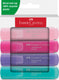 Faber-castell tekstmarker 46 - 4 stuks - pastel - fc-254654