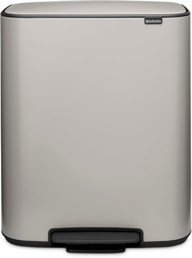 Brabantia bo prullenbak - 60 liter - 1 vak - soft grey