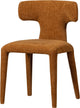 Woood permit eetkamerstoel - geweven stof - cinnamon oranje - 78x52x53 cm