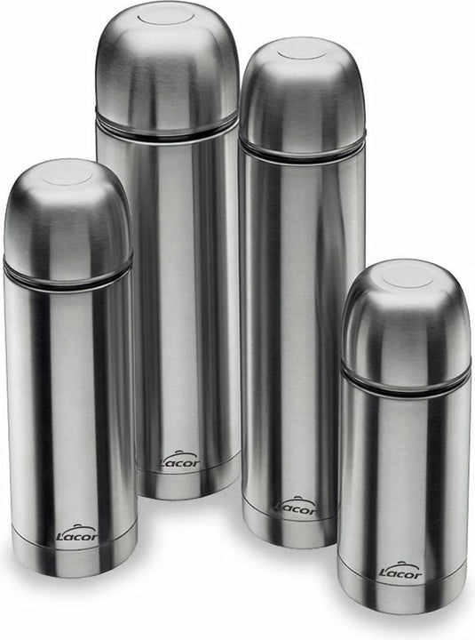 Lacor isoleerfles - 1l - rvs - dubbelwandig