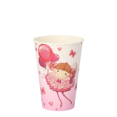 Papstar set a 10 drinkbekers little dancer karton 0,2l ã˜7x9,7cm