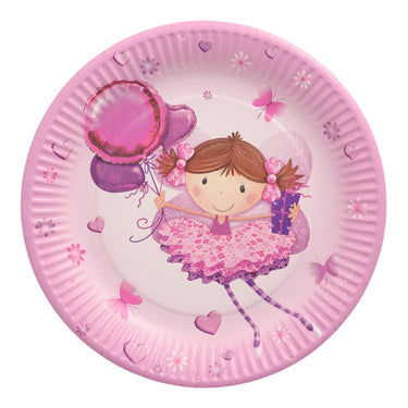 Papstar set a 10 borden little dancer karton ã˜23cm