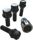 Autostyling seehase velgenslot-set rim locks set black cone 60, m12x1.5x29 mm