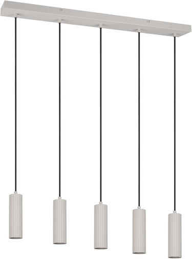 Trio soka - hanglamp - grijs warm - excl. 5x gu10 5 w - plafondbevestiging - in hoogte verstelbaar