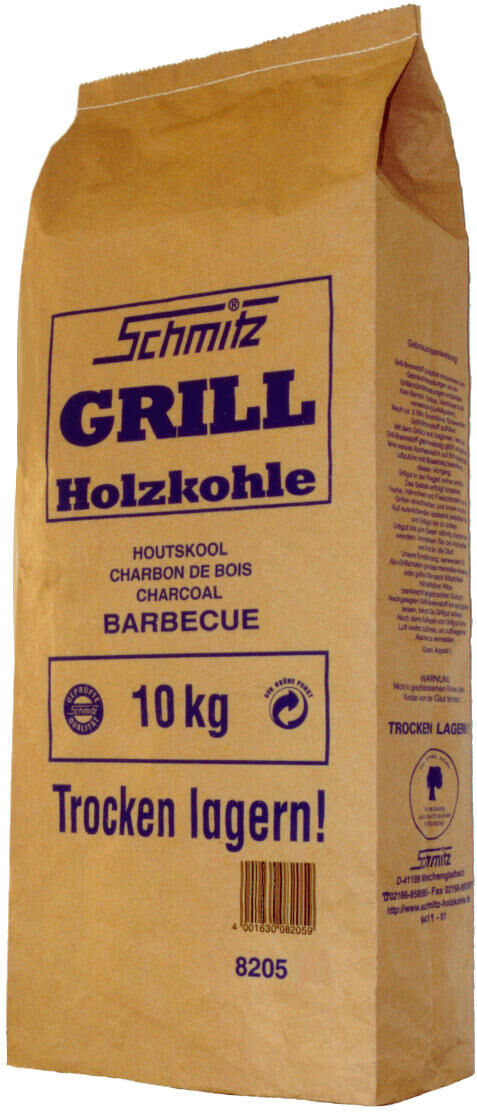 Schmitz barbecue houtskool barbecue charcoal 10 kg barbecue