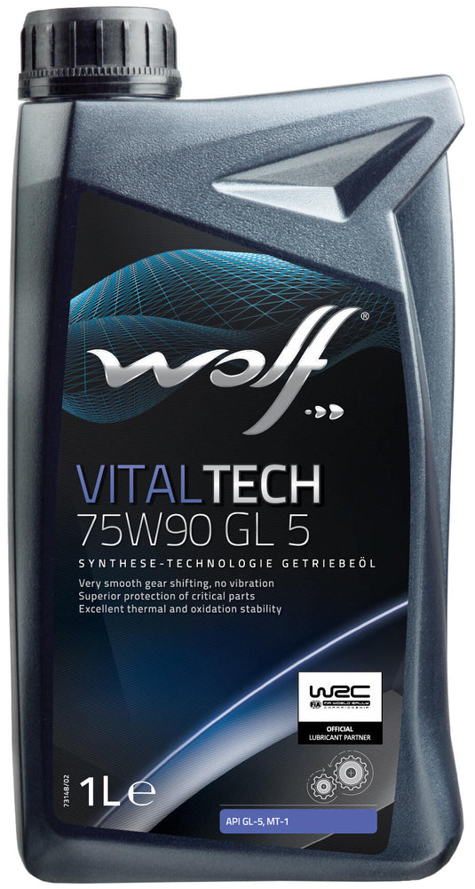 Wolf transmissie-olie vitaltech gl5 . gear oil 75w90 1l vitaltech gl5