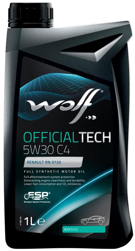 Wolf motoröl officialtech c4 motoroil 5w30 1l officialtech c4
