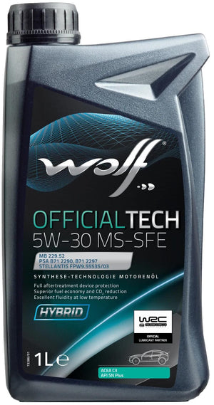 Wolf motoröl officialtech ms-sfe motoroil 5w30 1l off.tech ms-sfe