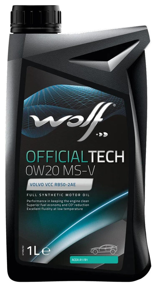 Wolf motoröl officialtech ms-v motoroil 0w20 1l off.tech ms-v