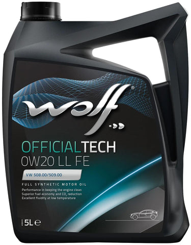Wolf motorolie officialtech ll fe motoroil 0w20 5l off.tech ll fe