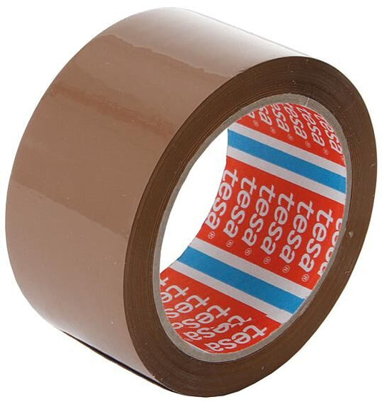 Tesa plakband pp adhesive tape pp brown 50 mm, 66 m