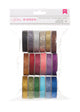 American crafts • glitter ribbon value pack 18 spools
