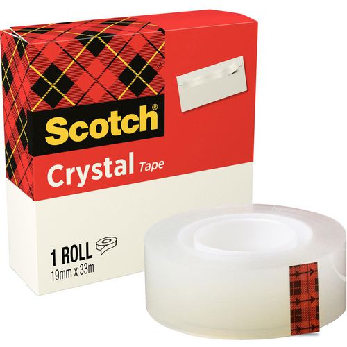 Tape scotch crystal transparant 600 33m