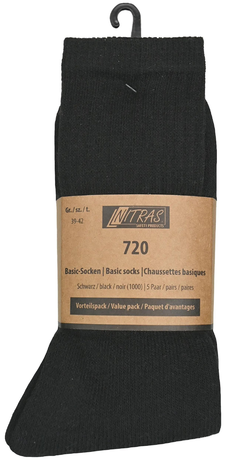 Load image into Gallery viewer, Nitras safety socken basic basic-socks sw gr. 35-38 nitras 1pk with 5 pairs
