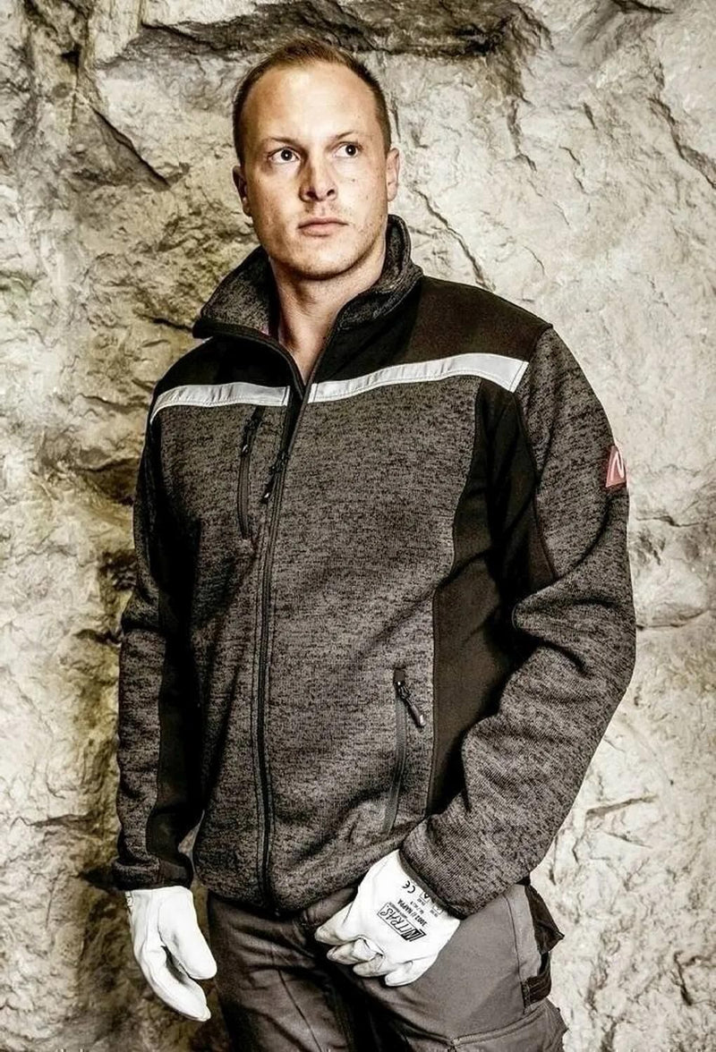 Load image into Gallery viewer, Nitras safety softshelljacke motion tex plus 7192 knitted softshell jacket. motion tex plus black
