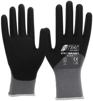 Nitras safety flexibele werkhandschoen skin flex v glove size 10 skin flex v