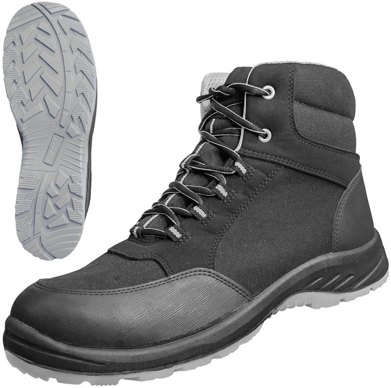 Load image into Gallery viewer, Nitras safety nitras laars solid step mid safety boots gr. 40 solid step mid gray
