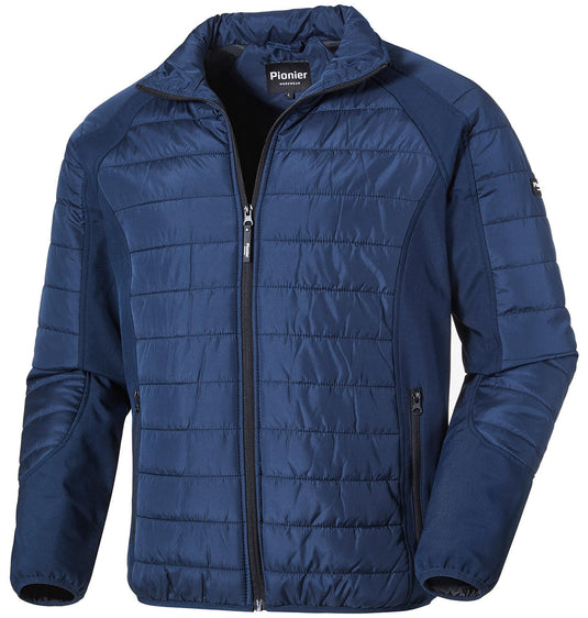 Pionier workwear pionier gewatteerd jas stepping jacket gr. m marine blue