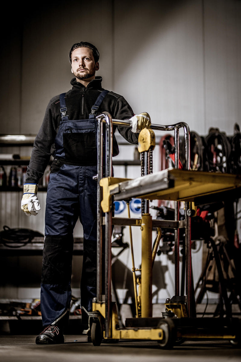 Load image into Gallery viewer, Nitras safety salopette motion tex plus dungarees nitras mot.tex plus 48 marine blue black
