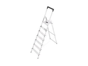 Hailo l40 huishoud trap 7-treeds aluminium (6 treden+bordes)