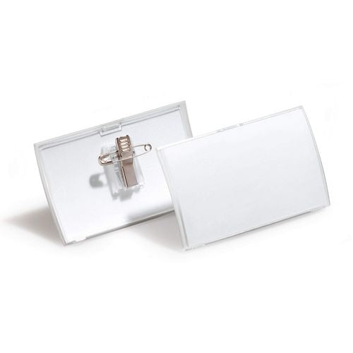 Durable badges combiklem clickfold 8211 pp 75x40mm 25stuks