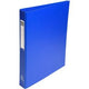 Ringbanden exacompta karton pp 26x32cm rugbreedte 4cm blauw 4-rings d-mechanisme